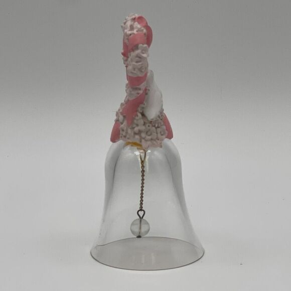 1992 Vintage Avon collectible crystal bell featuring hearts flowers doves - Picture 4 of 14